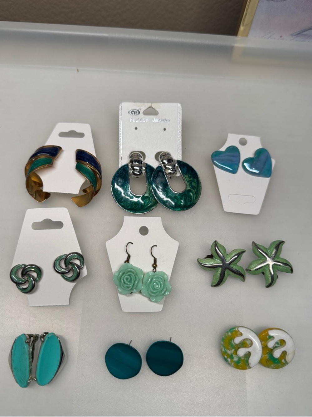 Vintage clip on earrings mix bundle